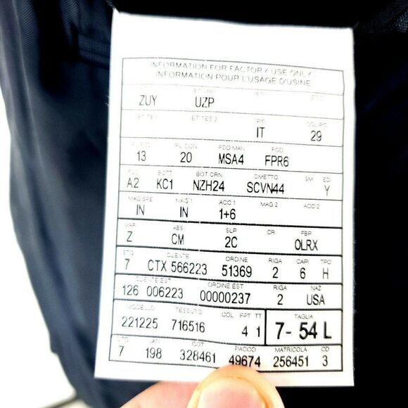 Ermenegildo Zegna Trofeo‎ 600 40R 2 Button Microche - Picture 9 of 12